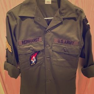 Military replica shirt as worn by John Lennon